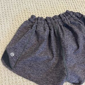 Gray lululemon hotty hot shorts